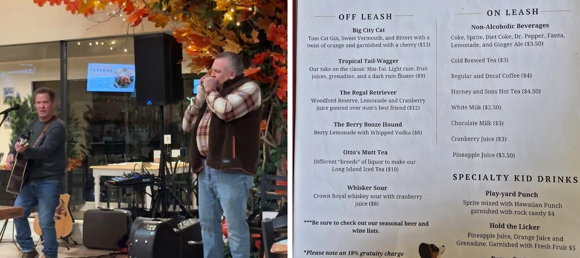 Paw and Plate Menu