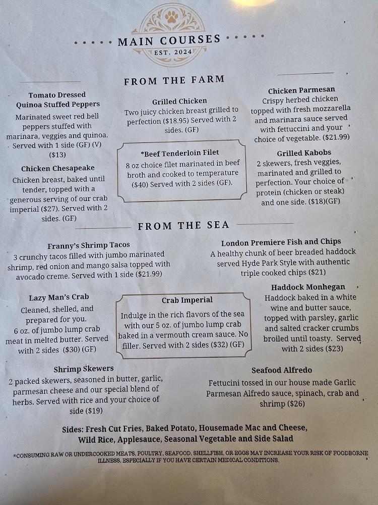 Paw and Plate Menu image 2